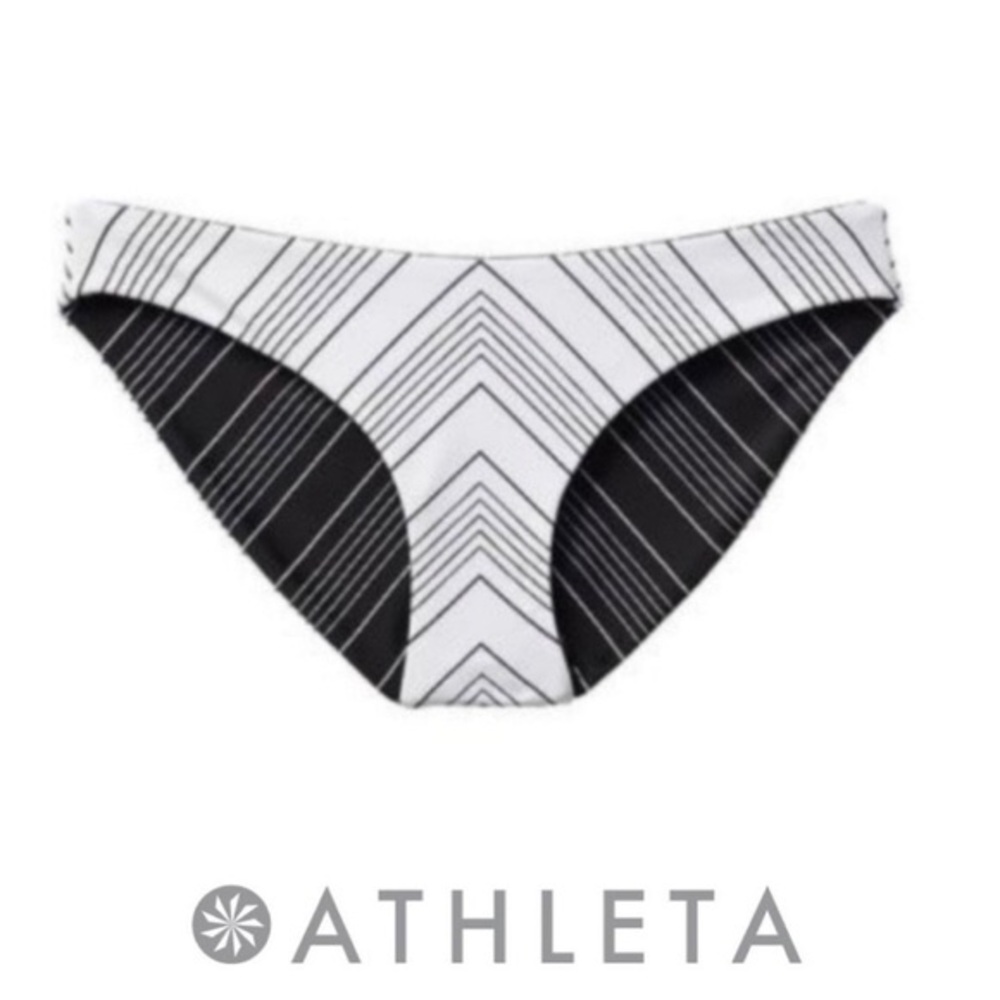 Athleta Reversible Chevron Bikini Bottom - L NWT - Picture 1 of 7